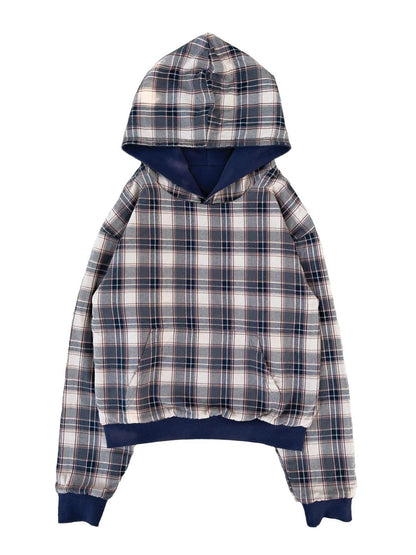 Reversible Plaid Hoodie